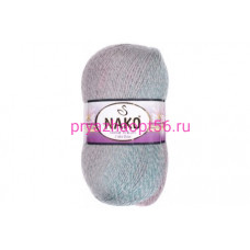 Nako MOHAIR DELICATE COLORFLOW 28088 пыльная роза/пыльная бирюза