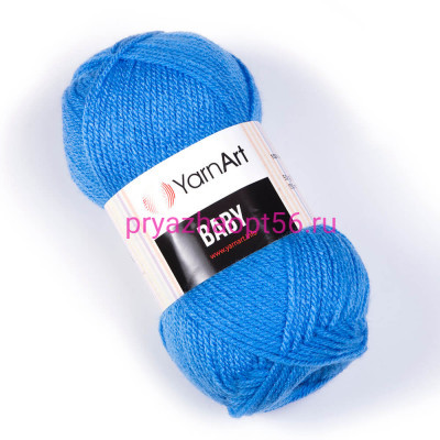 YarnArt BABY 600 т. голубой