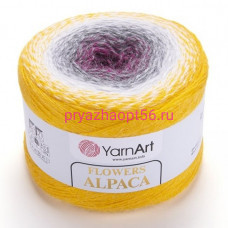 YarnArt FLOWERS ALPACA   403 желт - серый - бордо